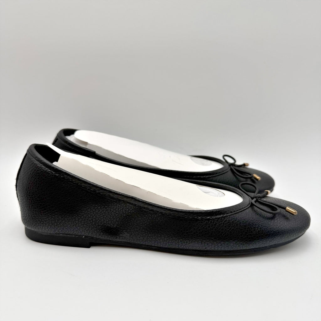 MIA Womens Chelly Ballet Flats Size 6 Black Leather NWOB