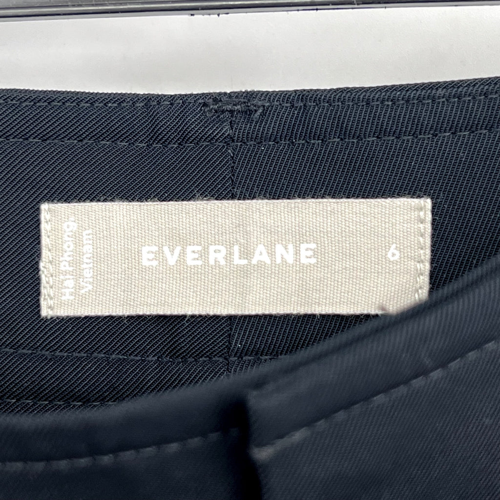 EVERLANE Women's The Japanese GoWeave Way-High Tapered Pants Size 6 Black NWT