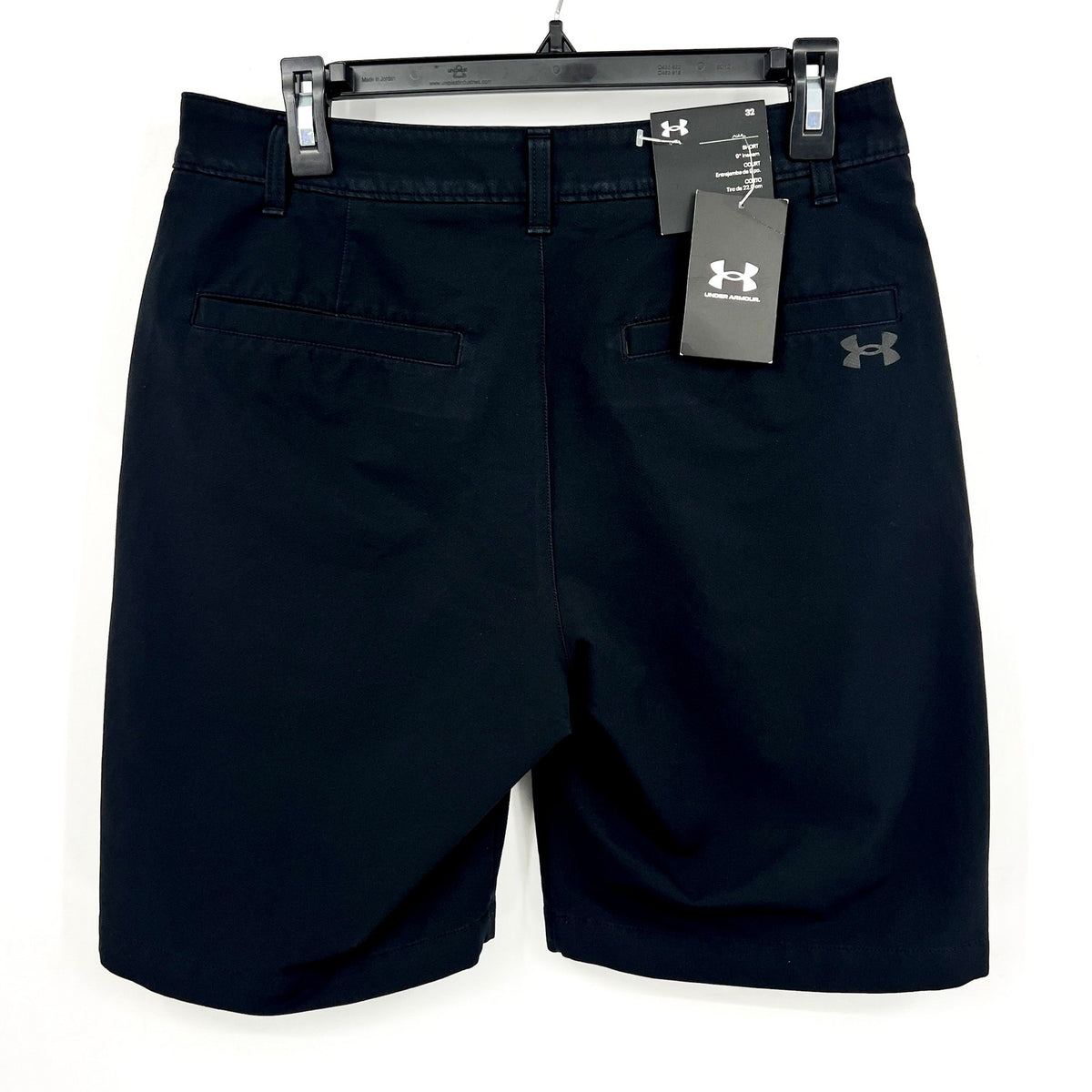 UNDER ARMOUR Men's Matchplay Shorts Size 32 Black 9" INSEAM Performance NWT