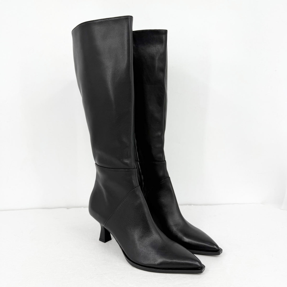Dolce Vita Womens Ashton Knee High Boots Size 10 M EU 40.5 Black Leather NWOB