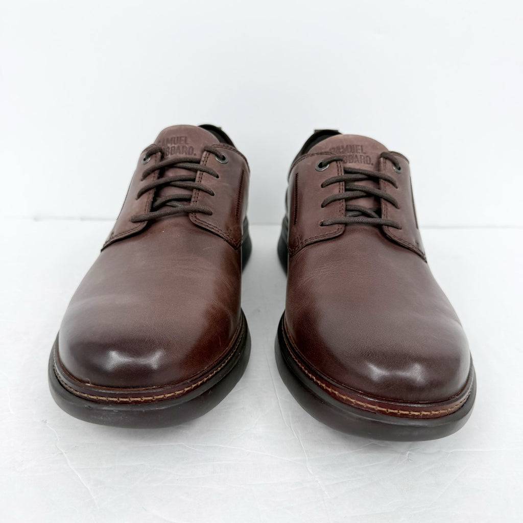 Samuel Hubbard Mens Rafael Lace Up Sneakers Size 11 XWide Brown Leather NWOB
