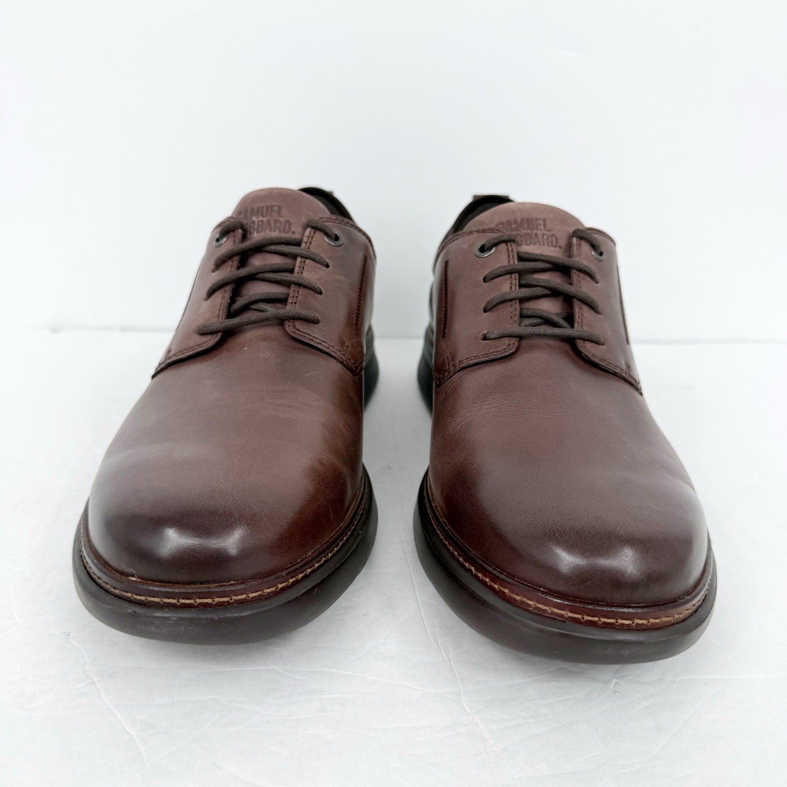 Samuel Hubbard Mens Rafael Lace Up Sneakers Size 11 XWide Brown Leather NWOB