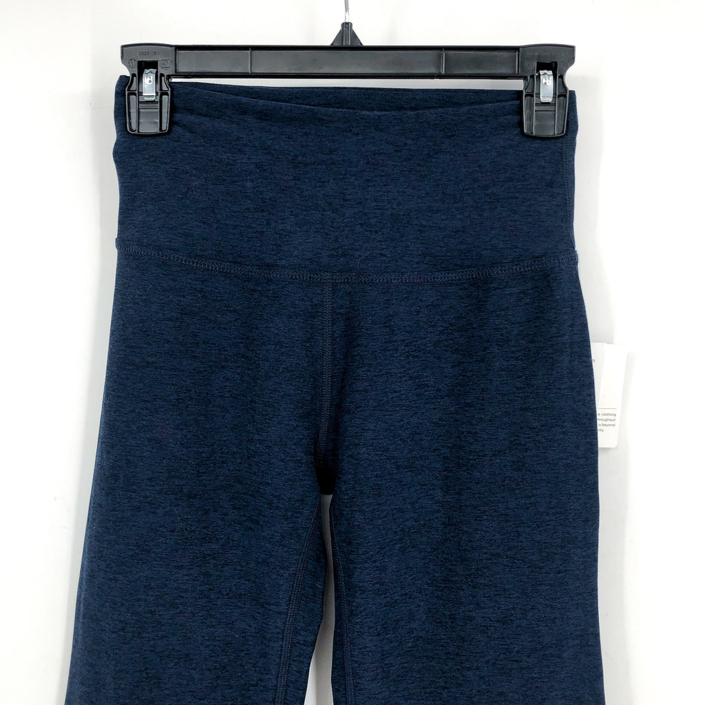 BEYOND YOGA Women's Practice Bootcut Pants Medium Navy Blue Spacedye NWT