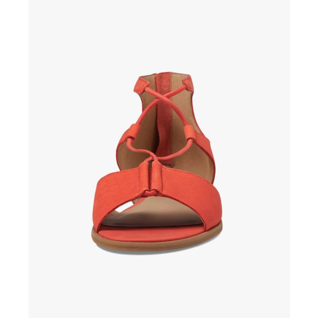 Eileen Fisher Womens Rose Sandals Size 6.5 Orange Leather Flats NIB