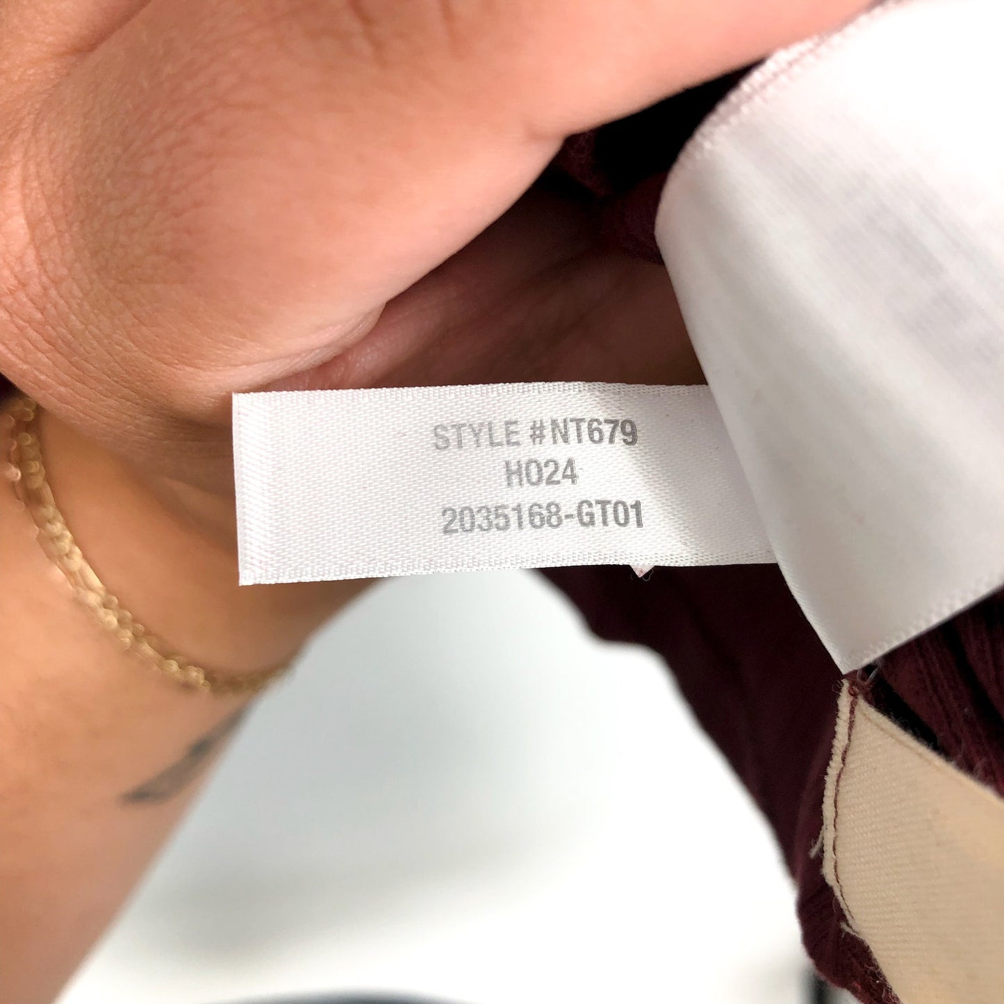 MADEWELL Womens Ribbed Mockneck Tank Top Medium Red Cabernet NT679 NWT