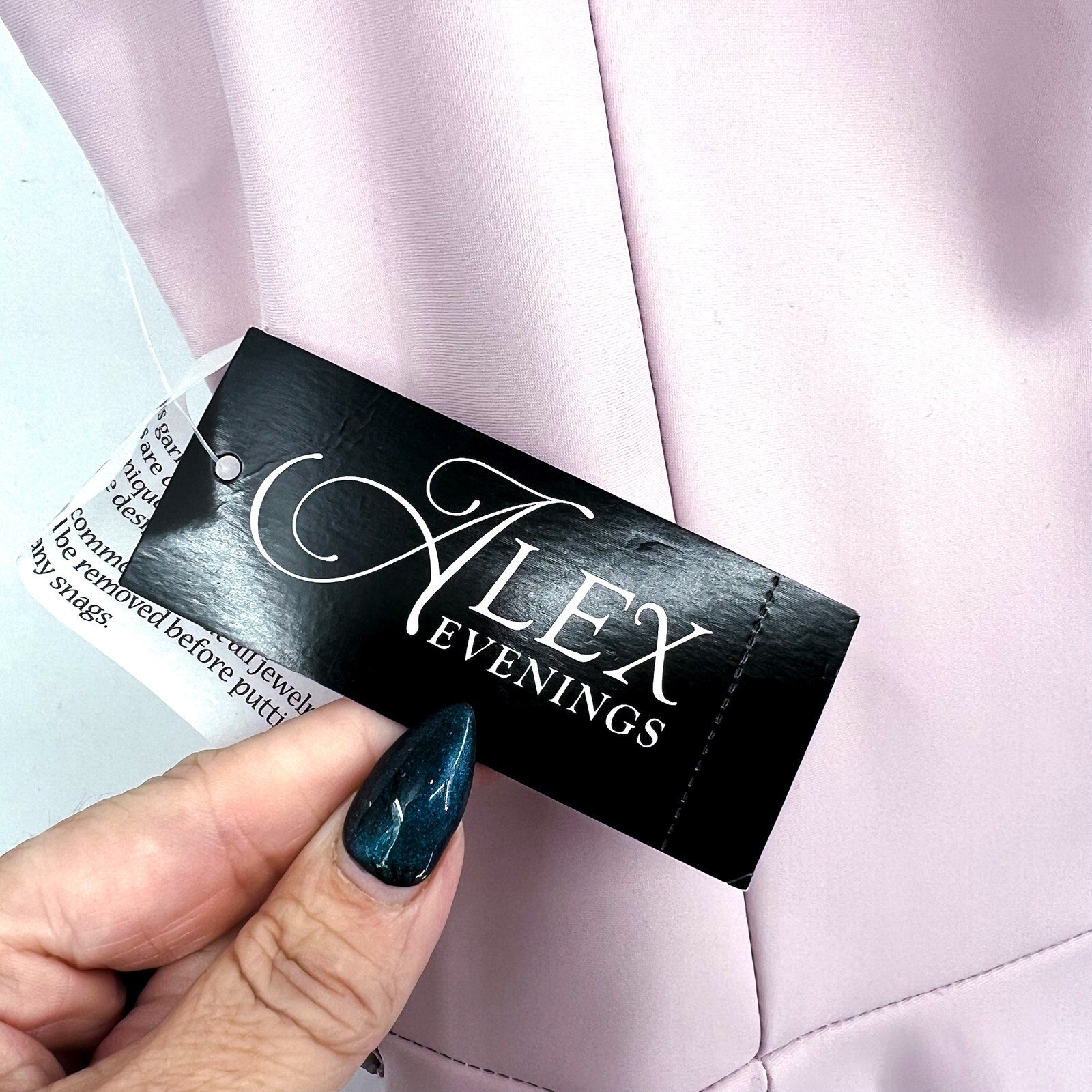 ALEX EVENINGS Womens Cocktail Dress Size 6 Blush Pink Embellished Sleeveless NWT