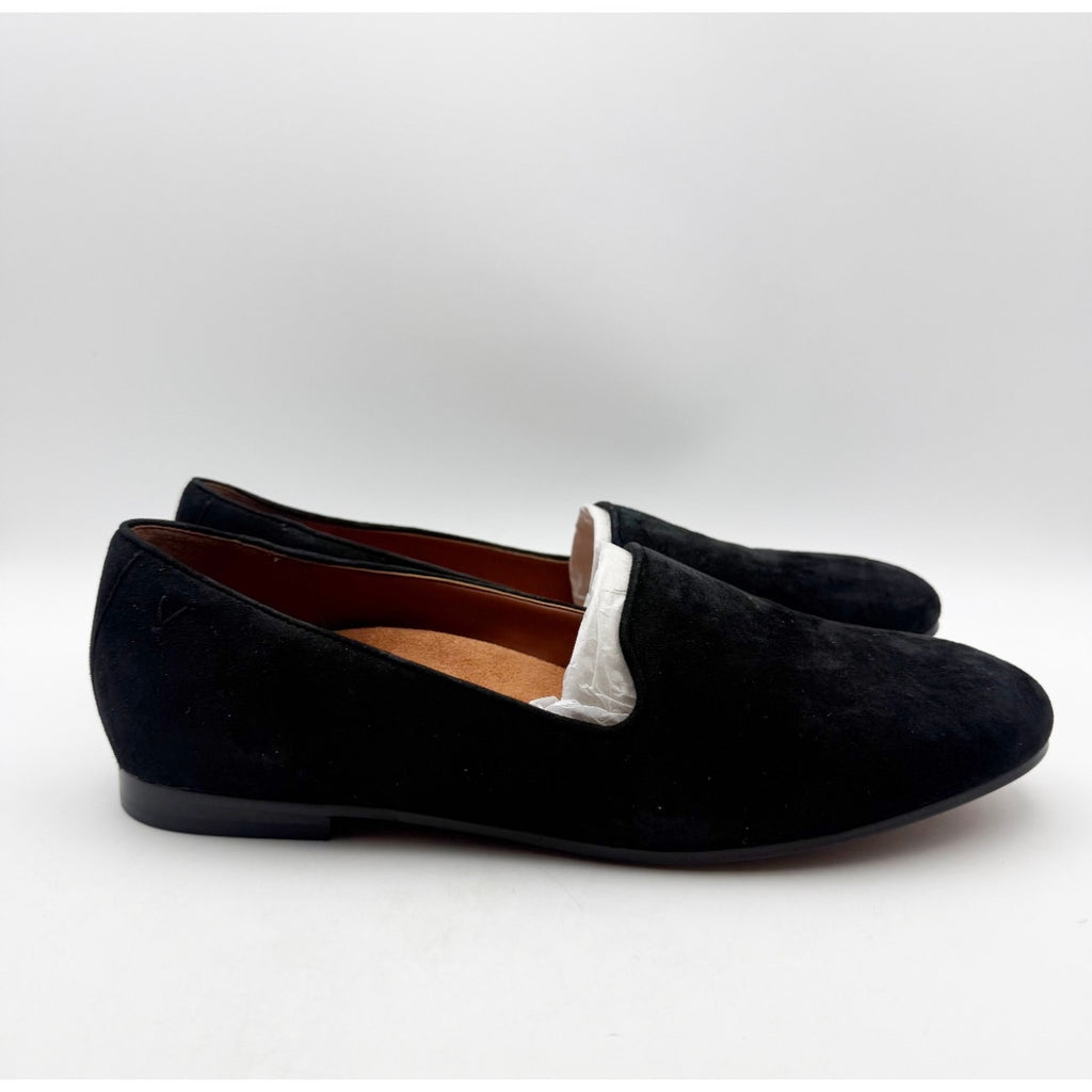 Vionic Women's Willa Flat Loafers Size 11 EU 42 Black Suede Slip On NIB