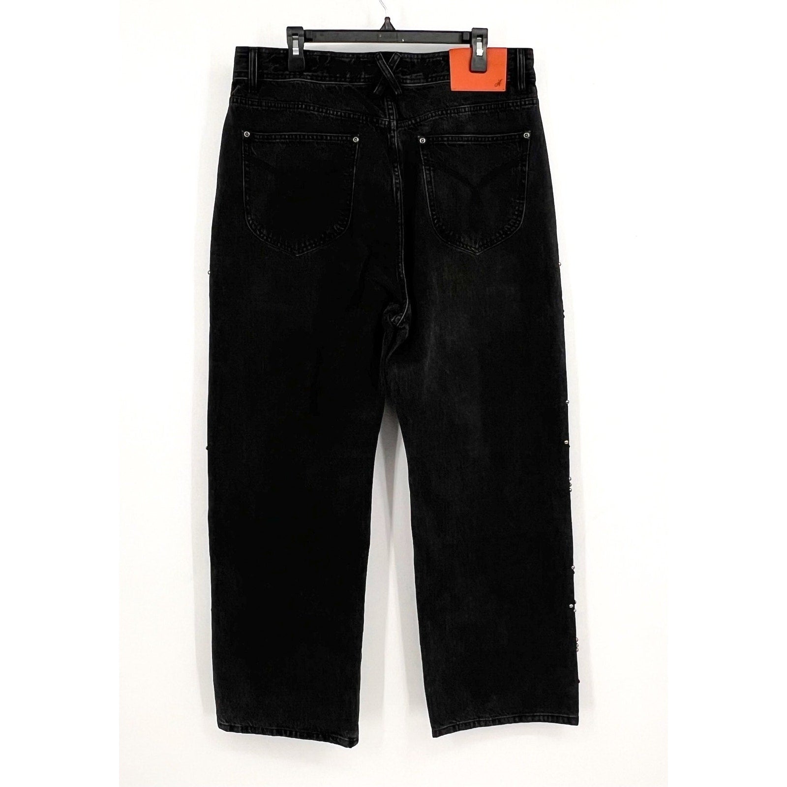 ADIDEM ASTERISKS Mens Rivet Chainstitch Selvedge Denim Jeans XL 40x32 Black NWOT