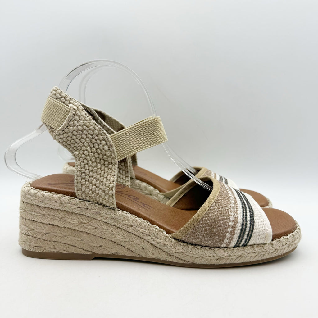 Zodiac Womens Noreen Wedge Sandals US 8.5 EU 39 Tan NWOB