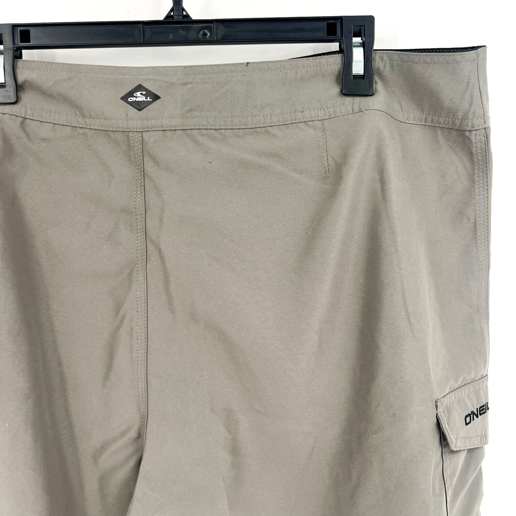 O'Neill Mens Santa Cruz 2.0 Boardshorts Size 33 Medium Charcoal Taupe Swim NWT
