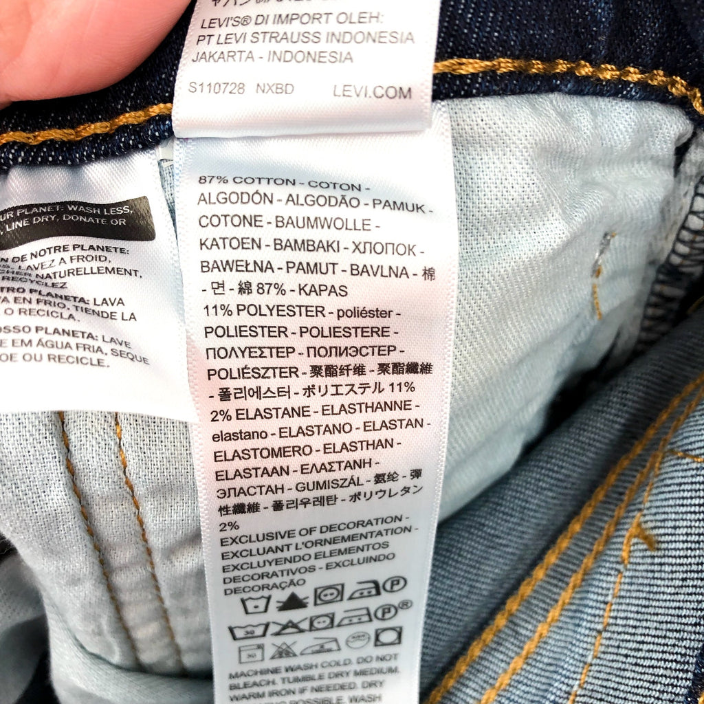 LEVI'S Men's 513 Slim Flex Jeans 33x30 Blue Tree Topper 08513-0934 NWT