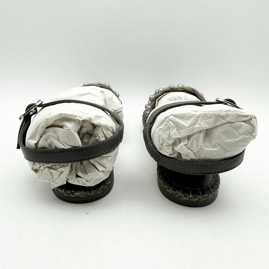 Sam Edelman Kids Holly Sandals US 2 M EU 33.5 Mockingbird Grey Linen NIB