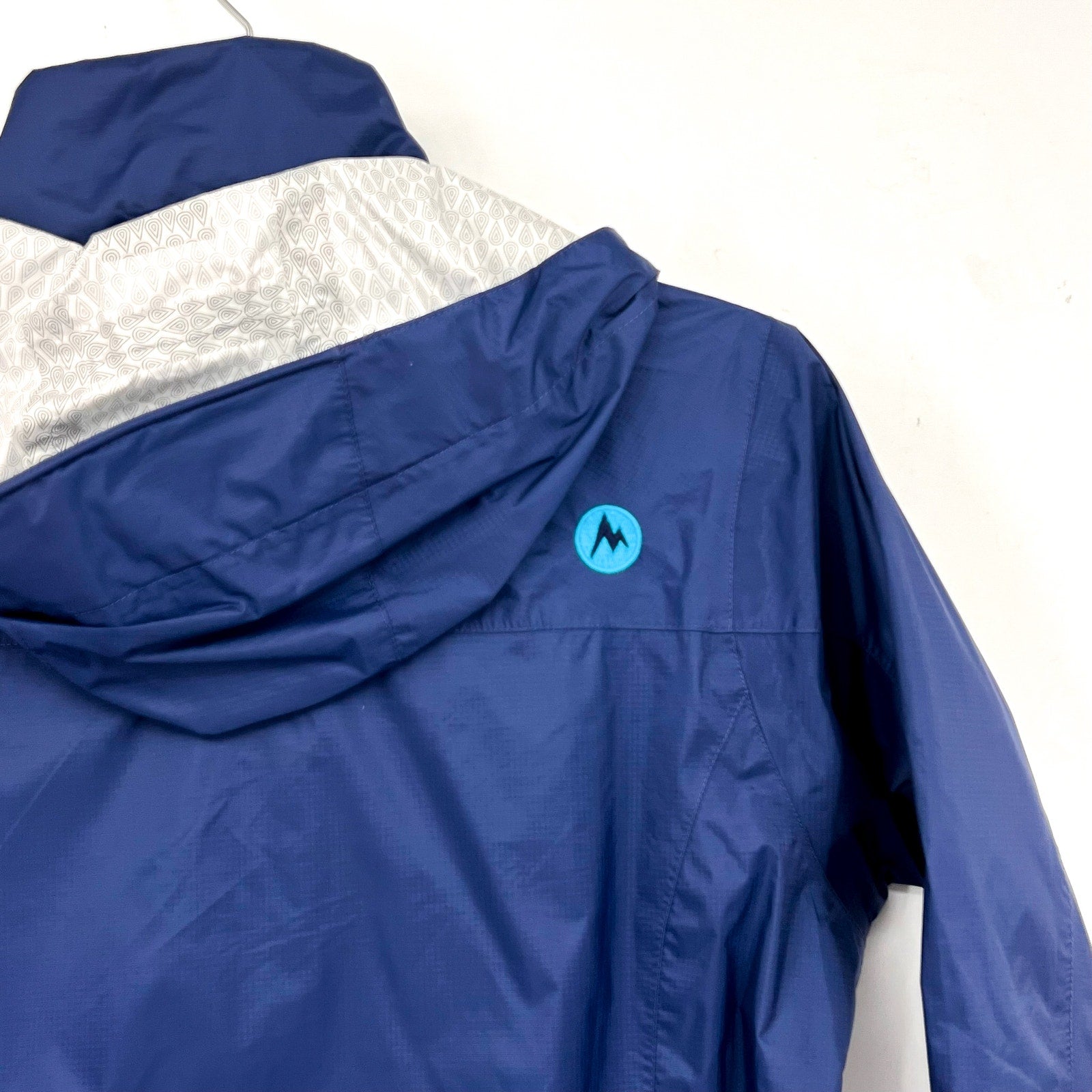 Marmot Womens PreCip Eco Rain Jacket Small Arctic Navy Blue Waterproof NWT