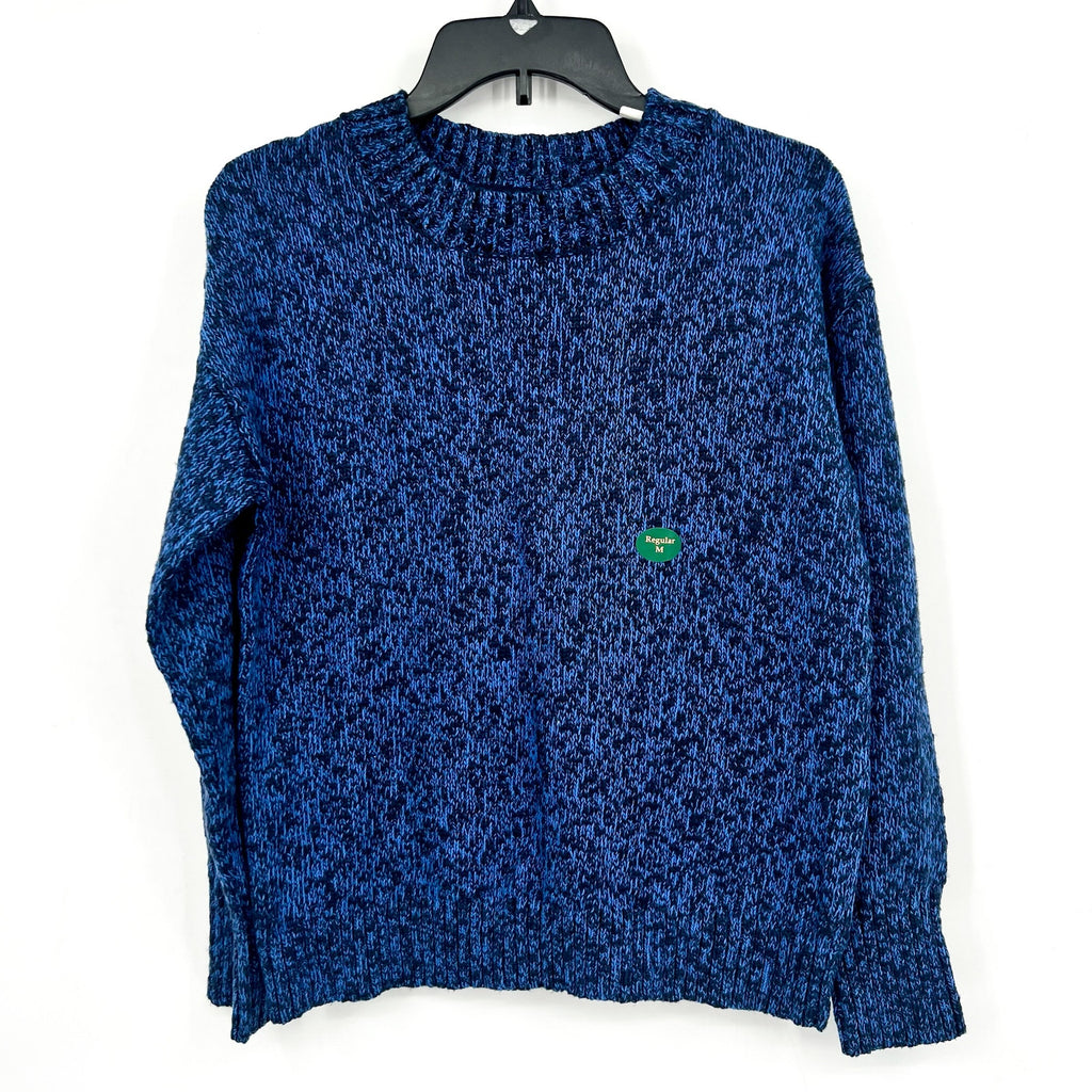 L.L BEAN Women's Cotton Ragg Sweater Medium Classic Navy Blue Crewneck NWT