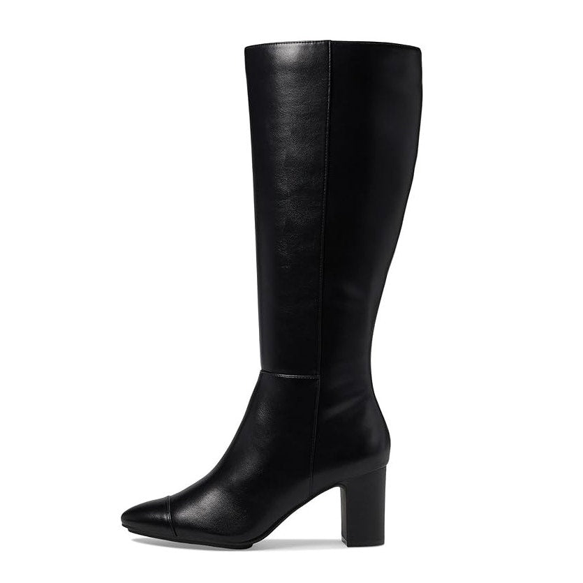 Anne Klein Womens Sawyer Heeled Knee High Boots US 10 Black NWOB