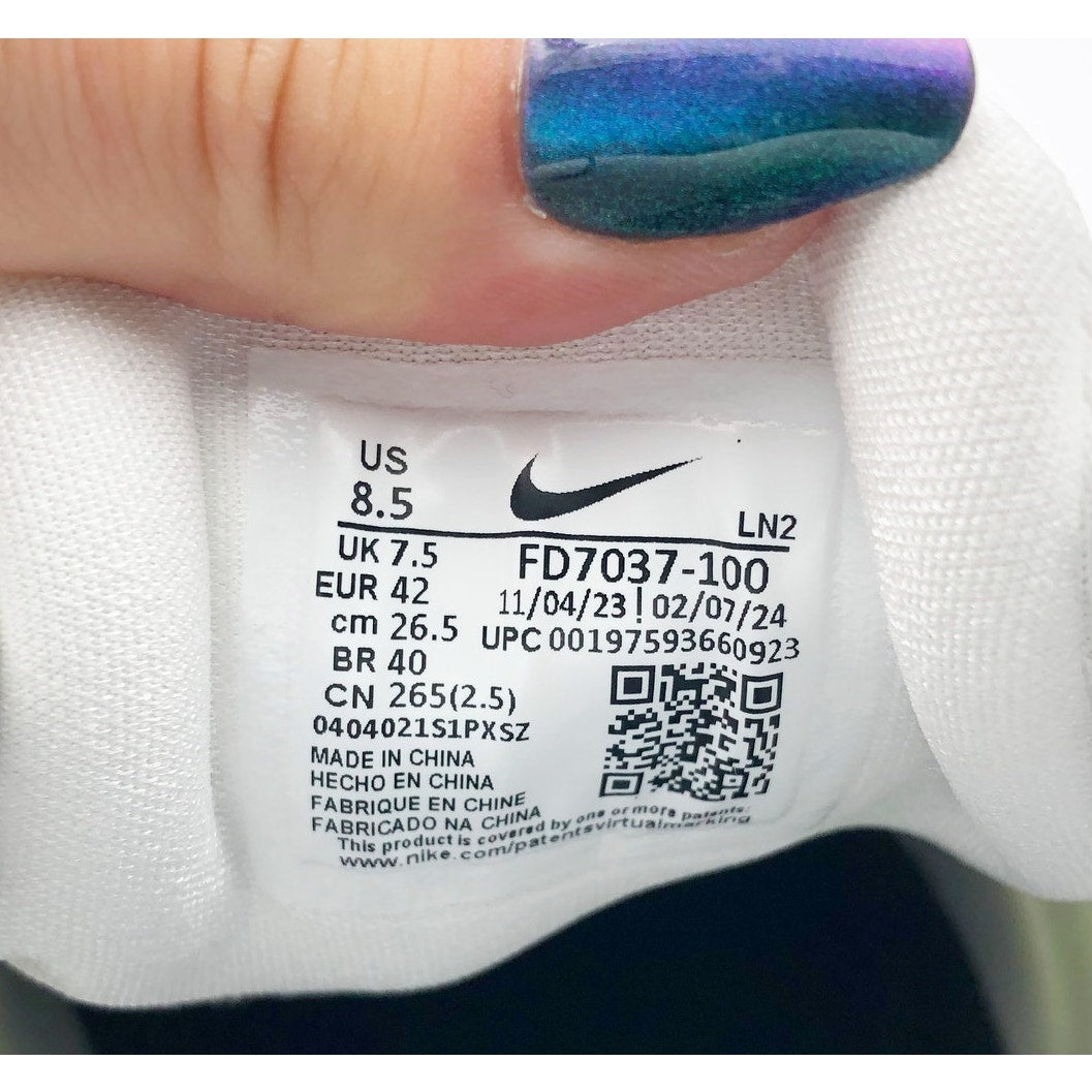 Men's Nike Alpha Menace 4 Pro Molded Football Cleats Size 8.5 White Black NWOB