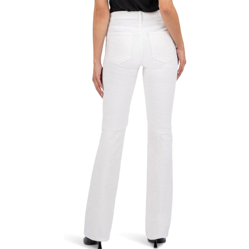 KUT FROM THE KLOTH Womens Karen Baby Bootcut Jeans Size 16 White Pearl Denim NWT
