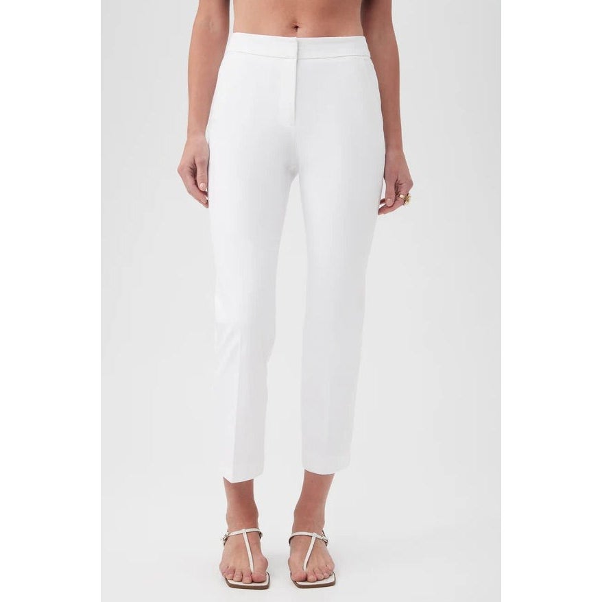 TRINA TURK Women's Lulu Cropped Pants Size 2 White Stretch NWT