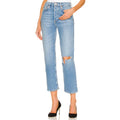 RE/DONE Womens Originals 70s Stovepipe Jeans 26x27 US 4 Rodeo Indigo Blue NWT