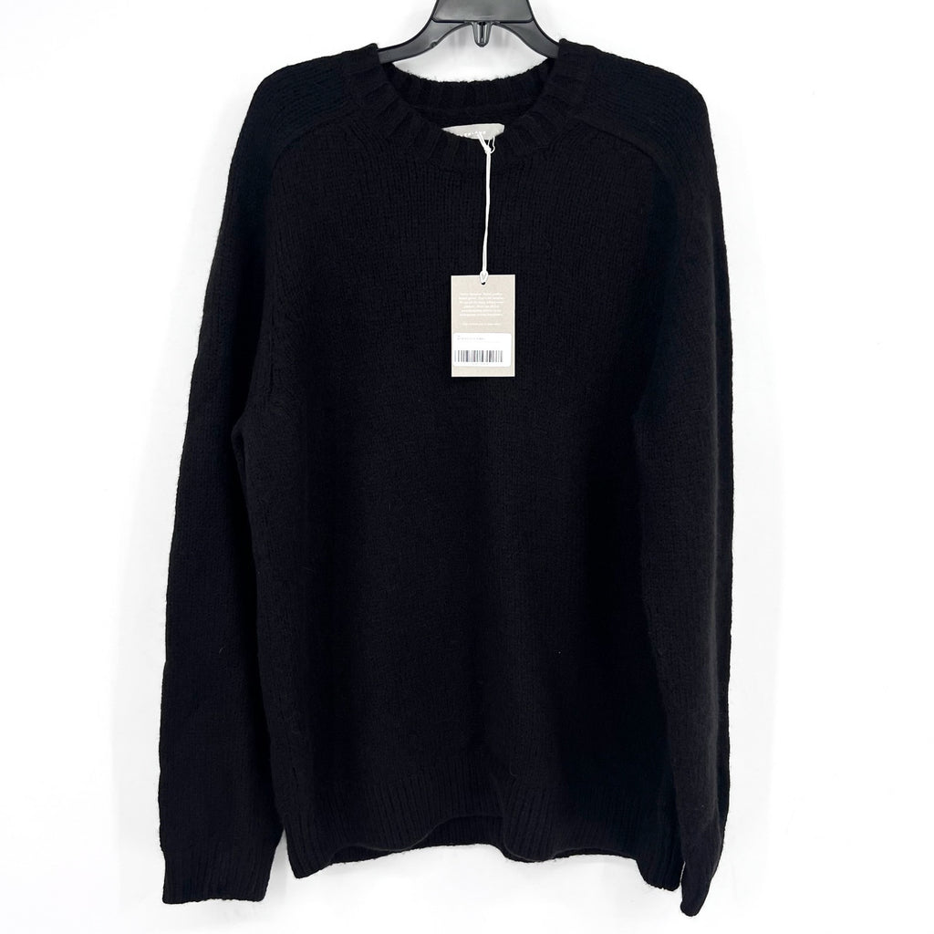 EVERLANE Men's The Cloud Crewneck Sweater Large Black Merino Wool Alpaca NWT