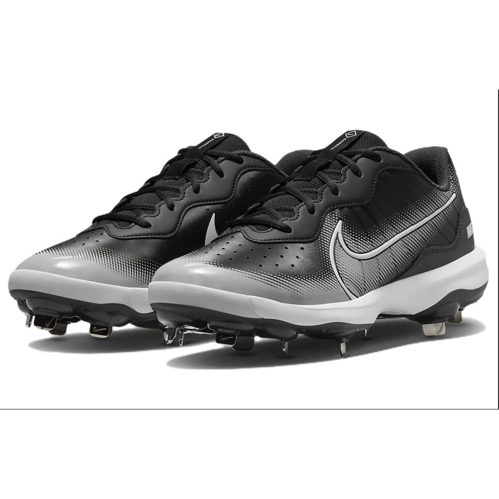 Nike Mens Alpha Huarache Varsity 4 Baseball Cleats US 8.5 Black Grey Metal NWOB