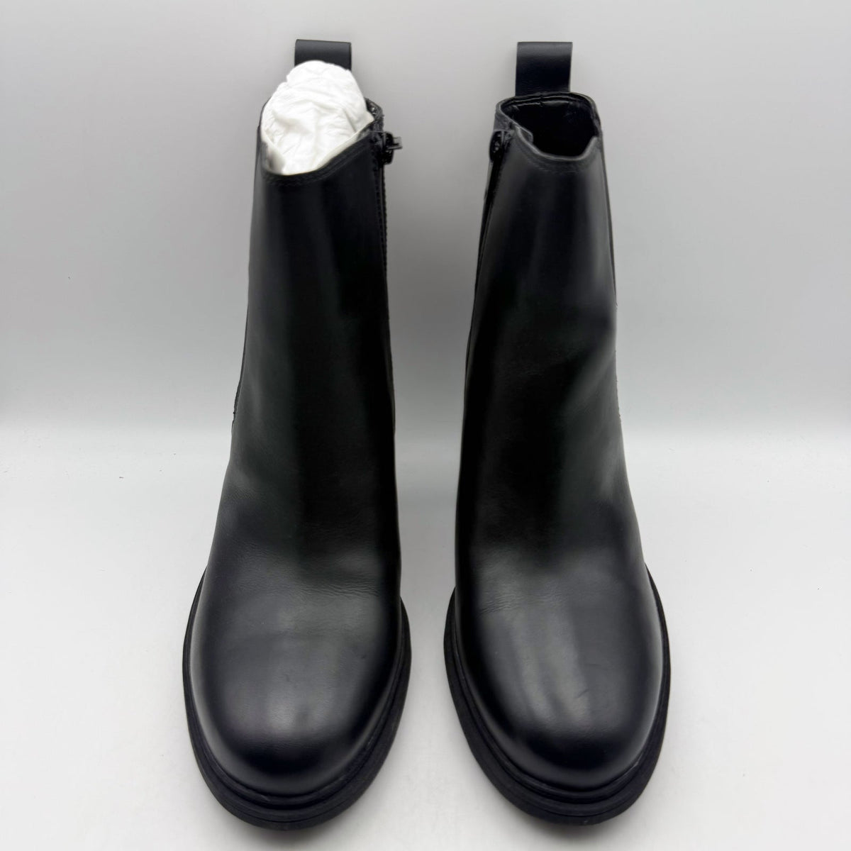 VIONIC Womens Truckee Booties Size 9 Wide Black Leather Waterproof NIB