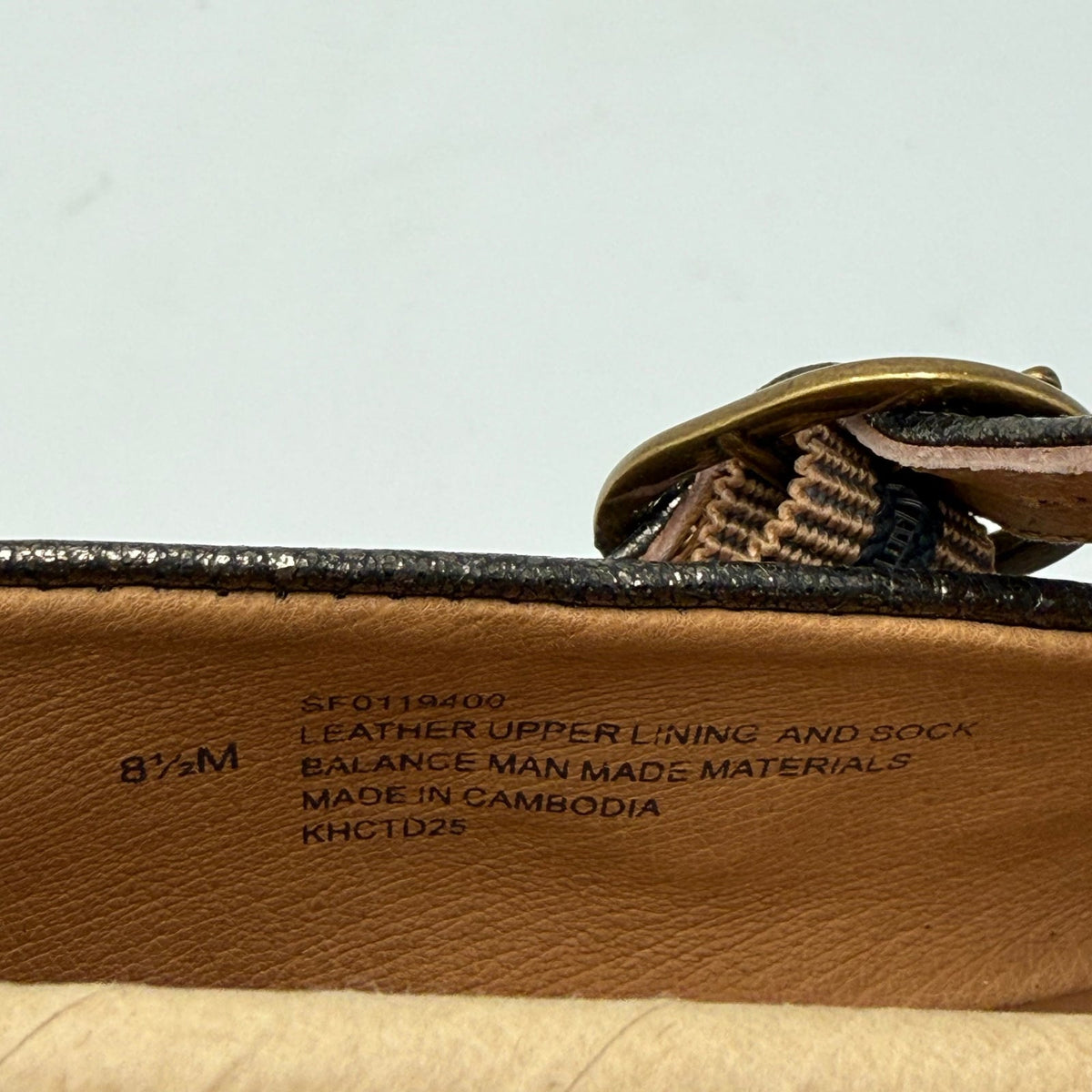 Sofft Womens Palma Mary Jane Flats Size 8.5 EU 39.5 Bronze Metallic Leather NIB