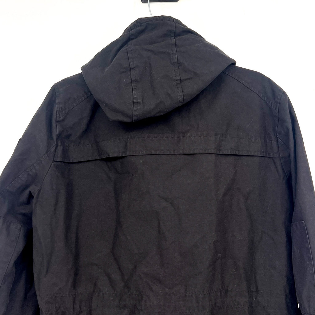 LEVI'S Women's Hooded Field Jacket XL Black Cotton Four Pocket NWT