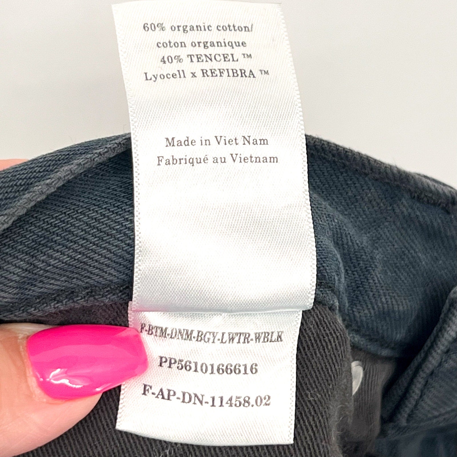 EVERLANE Women's The OG Baggy Jeans 24x30 US 00 Black Ink Wash Relaxed Fit NWT
