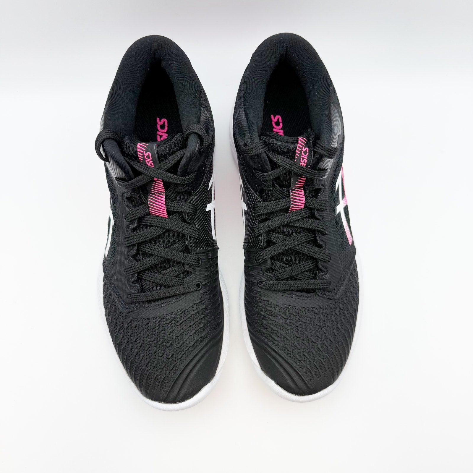 ASICS Womens Netburner Ballistic Ff Mt 3 Volleyball Shoes US 7 Black Pink NWOB