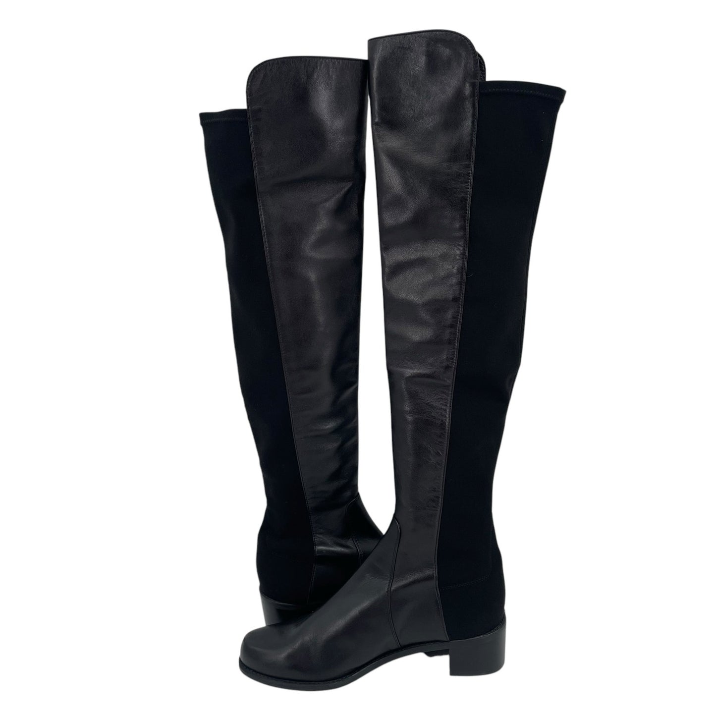 Stuart Weitzman Womens Reserve Over the Knee Boots US 9 M Black Suede NWOB