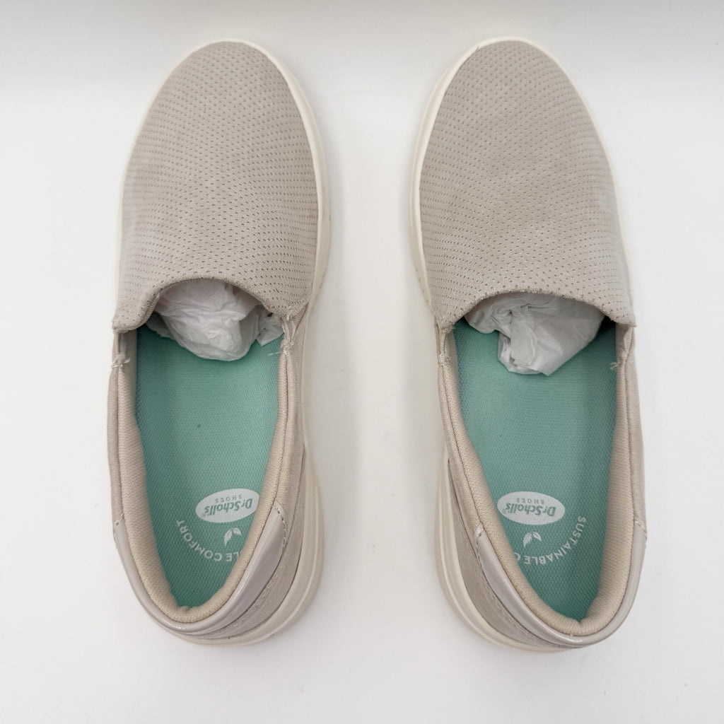 Dr. Scholls Womens Madison Next Casual Sneakers Size 7.5 Gray White Slip On NIB