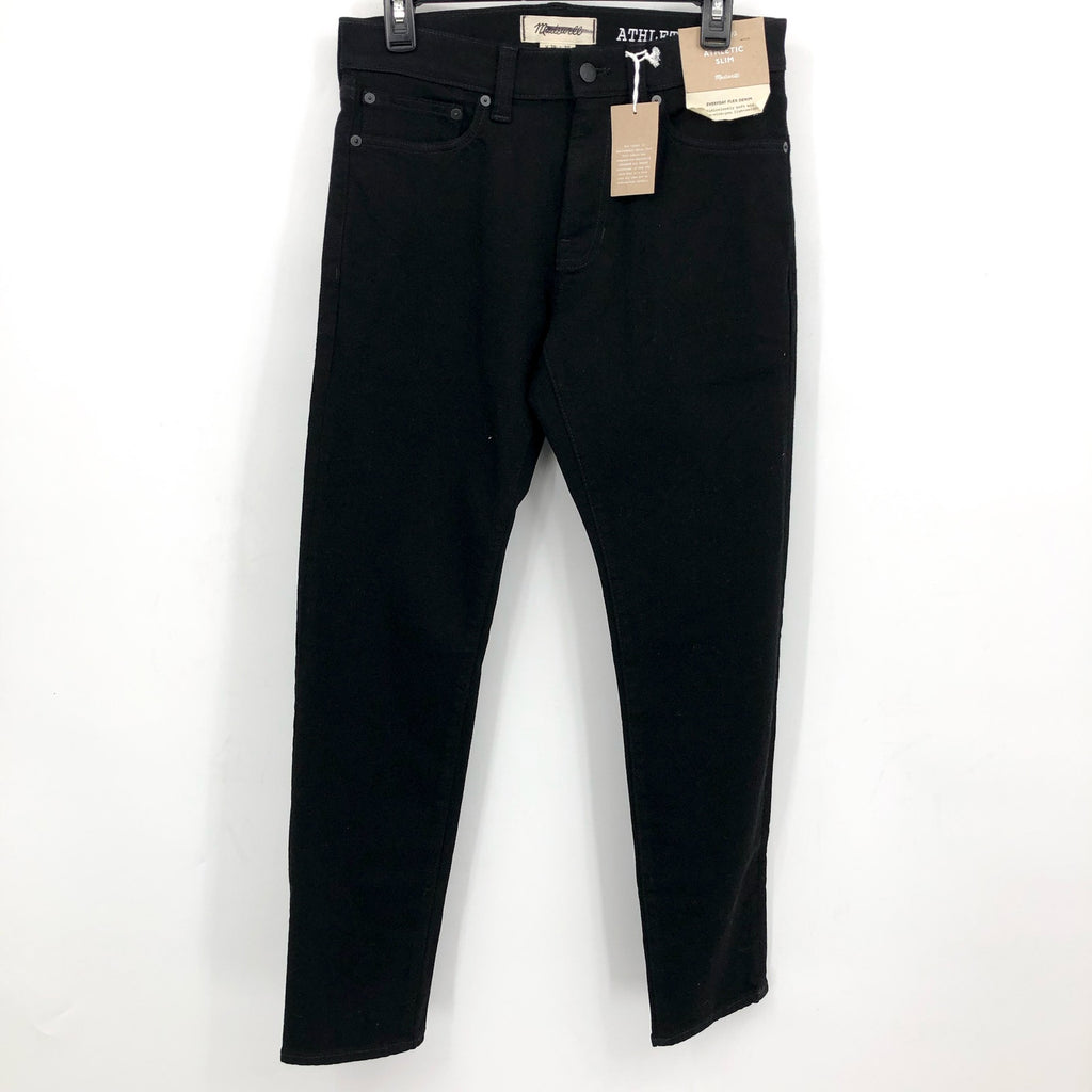 MADEWELL Men's Athletic Slim Jeans 29x30 Black Bainhart COOLMAX ND478 NWT