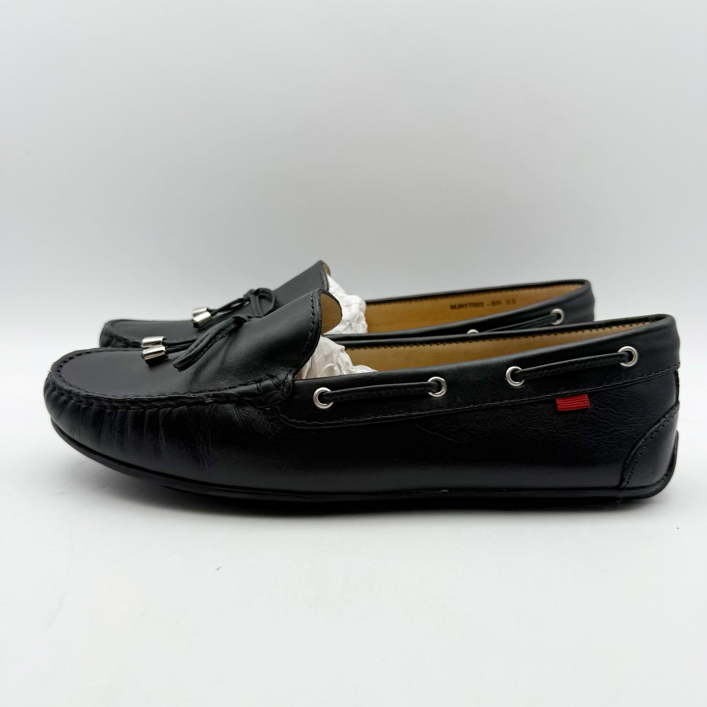Marc Joseph New York Womens Riverview Loafers US 9.5 M Black Leather NIB