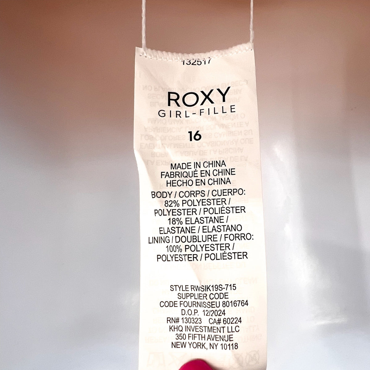 ROXY Big Girls Island Time One-Piece Swimsuit Size 16 Orange Golden Rays NWT
