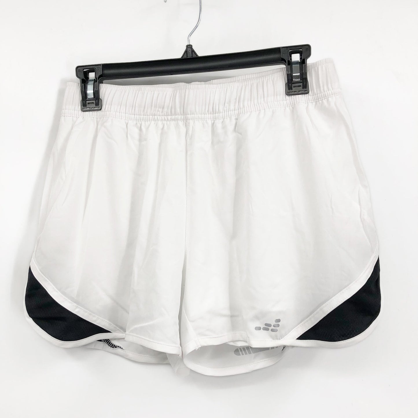 BCG Women's Running Shorts Size XL White Black Mesh NWOT