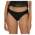 BECCA Women's Muse Side Ruched Bikini Bottoms Small Black Hipster NWT