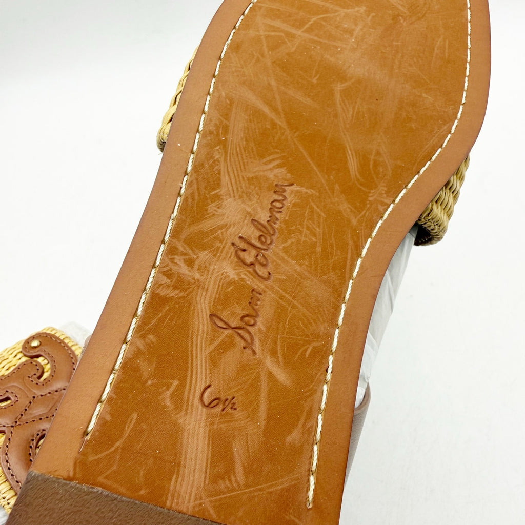 Sam Edelman Womens Ilsie Ankle Strap Sandals SIZE 6.5 Brown Leather NWOB
