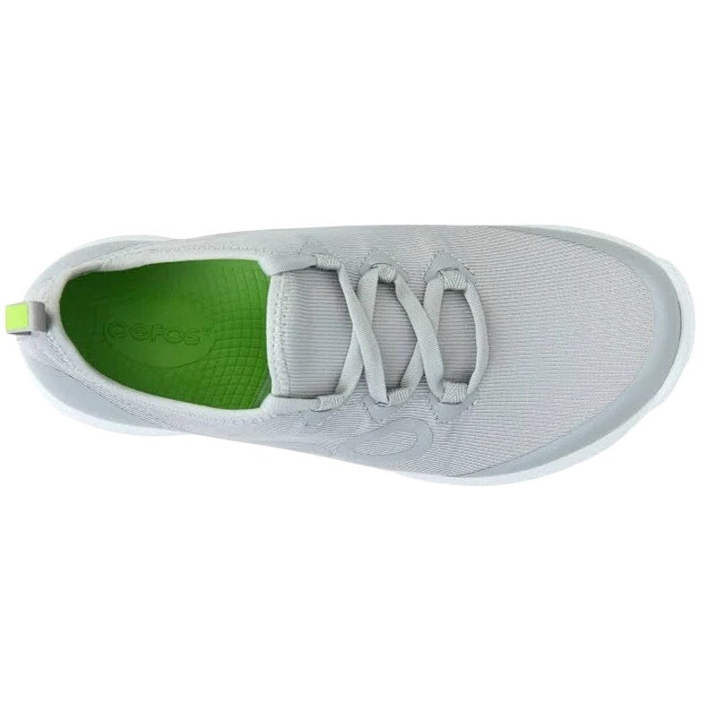 OOFOS Womens OOmg Sport LS Sneakers Size 10 EU 41 Grey White NIB