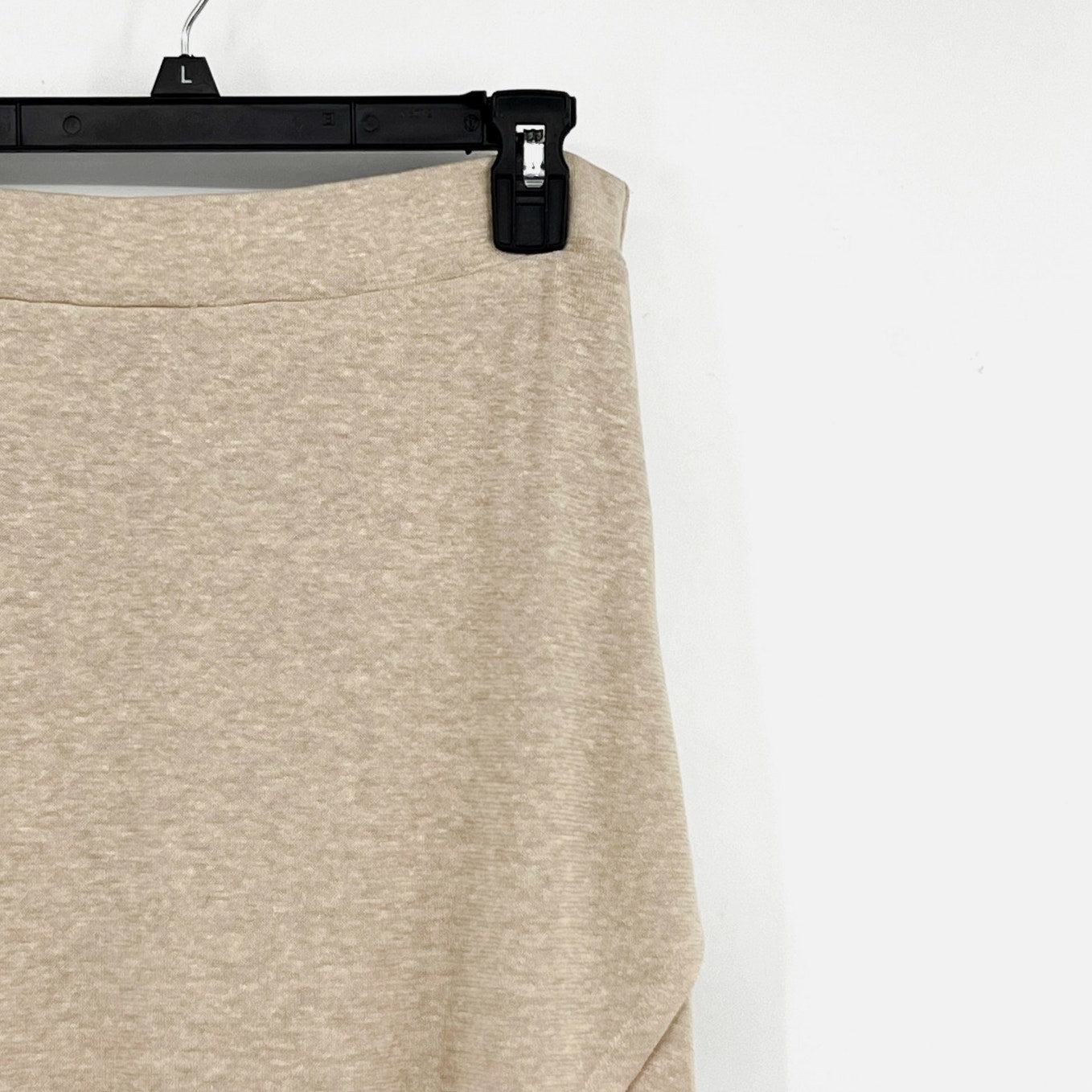 PRANA Women's Tidal Wave Midi Skirt XS Sand Beige High Low Knit NWT