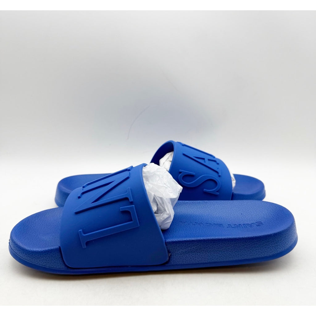 Saint Morta Men's Alameda Pool Slides Size 8 EU 41 Cobalt Blue Rubber NIB