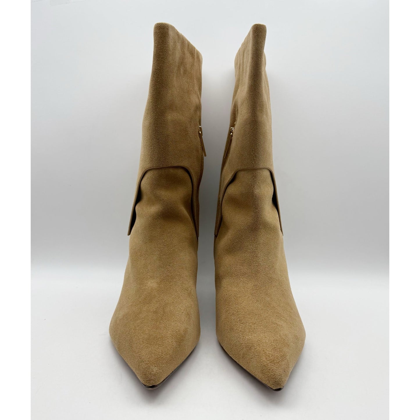 Franco Sarto Womens Alberta Trendy Booties US 12 M EU 43 Tan Taupe Suede NIB