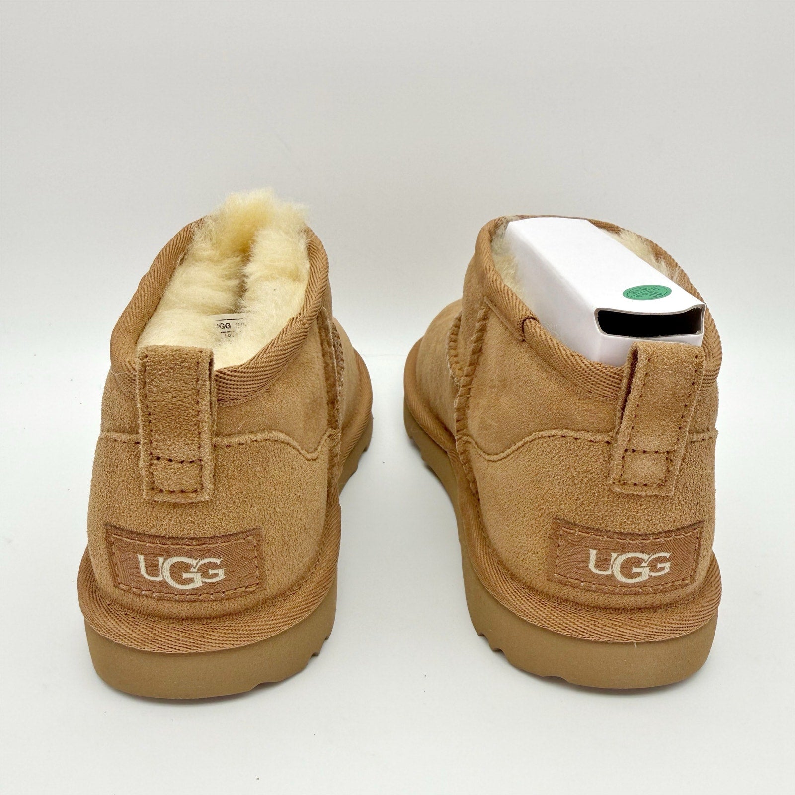 UGG Kids Classic Ultra Mini Boot US 1 EU 32.5 Chestnut Brown Sheepskin Suede NIB