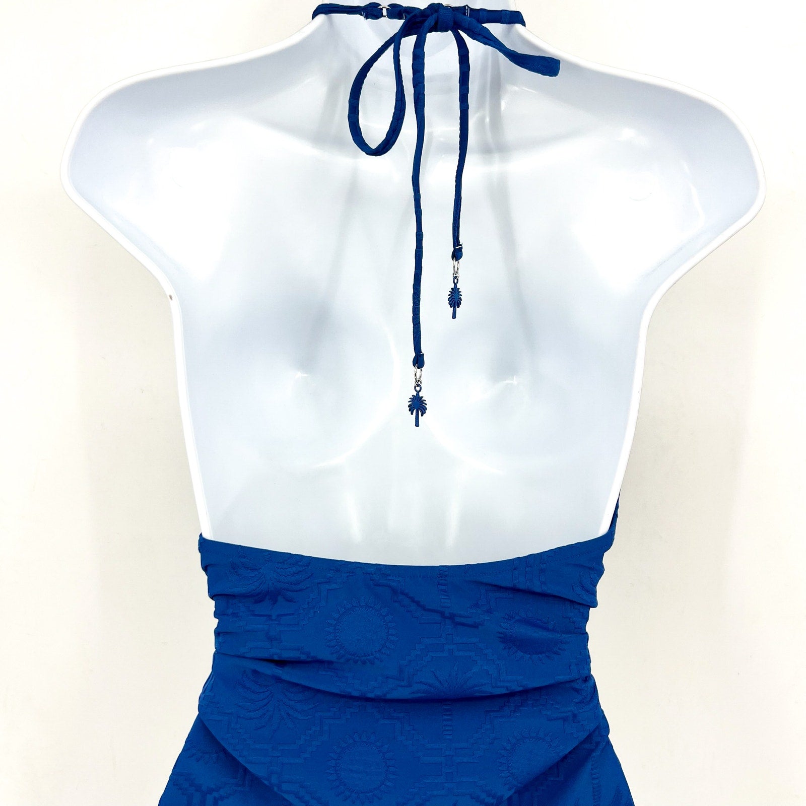 SEAFOLLY Women's Diamond Wire One-Piece Swimsuit Size 8 Blue Ultramarine NWT