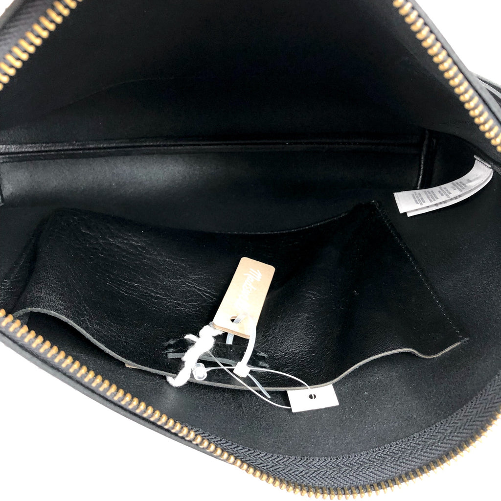 MADEWELL The Transport Shoulder Crossbody Bag Medium Black Leather NC275 NWT