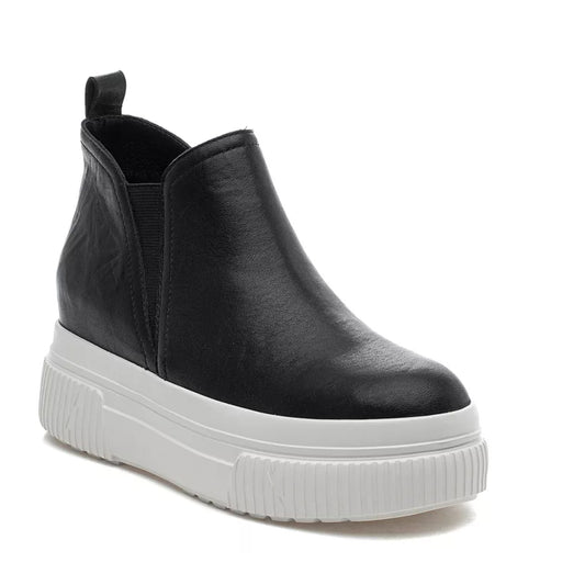 J/Slides Women's Wendie Bootie Size 8.5 Black Leather Slip On Waterproof NIB