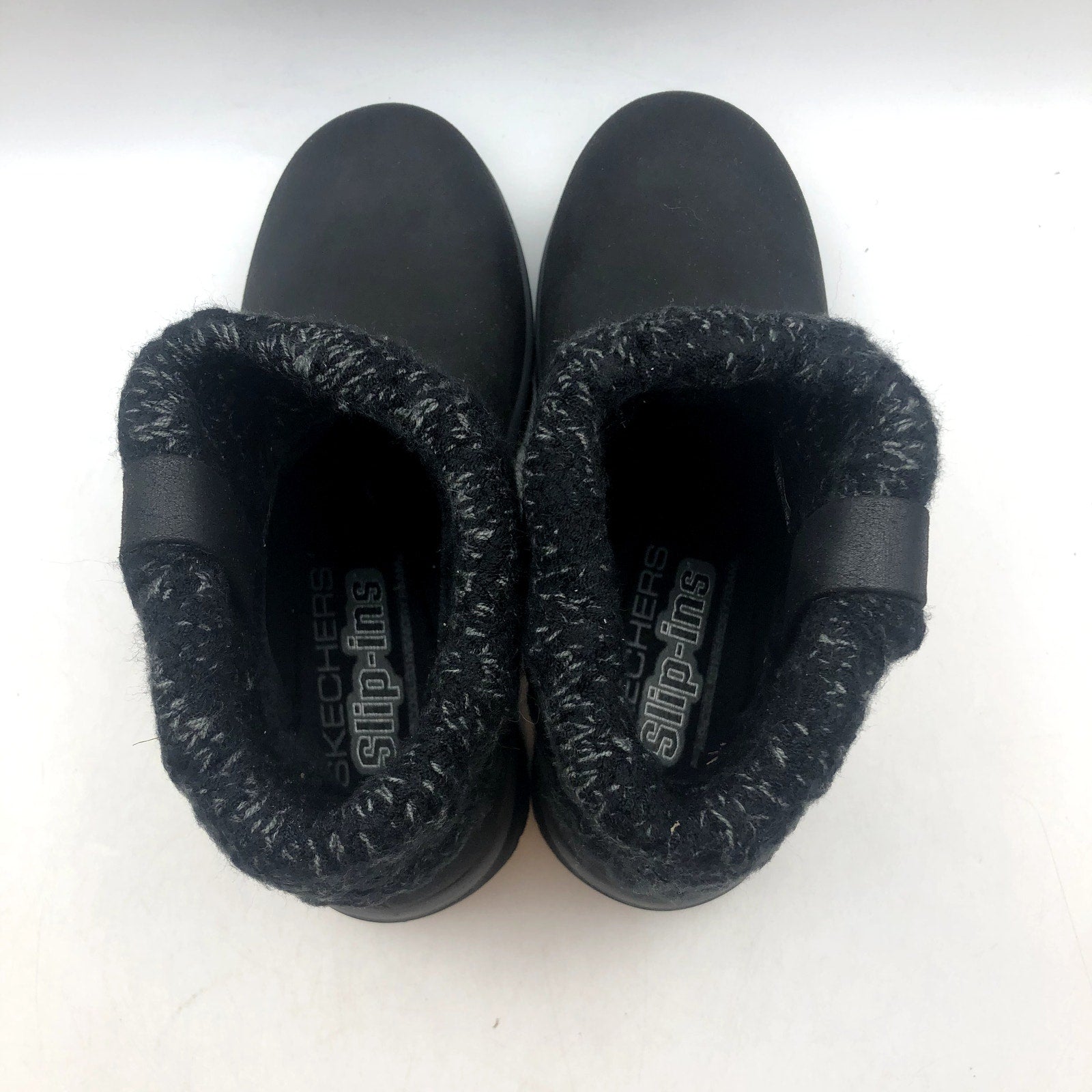 Skechers Womens Slip-ins Boots Womens 5.5 Black Easy Going Cozy Weather 2 NIB