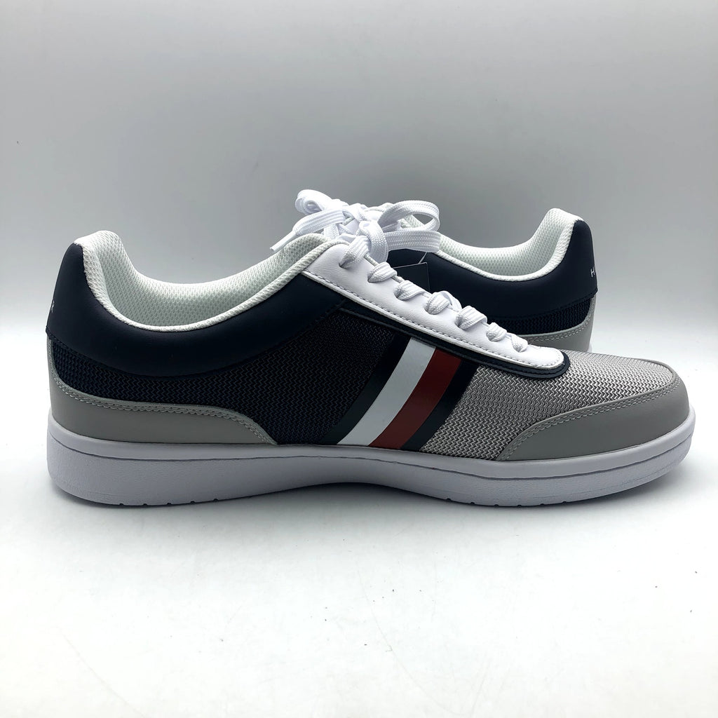 Tommy Hilfiger Mens Lessio Casual Sneakers Size 12 Grey Blue Red Stripe NIB