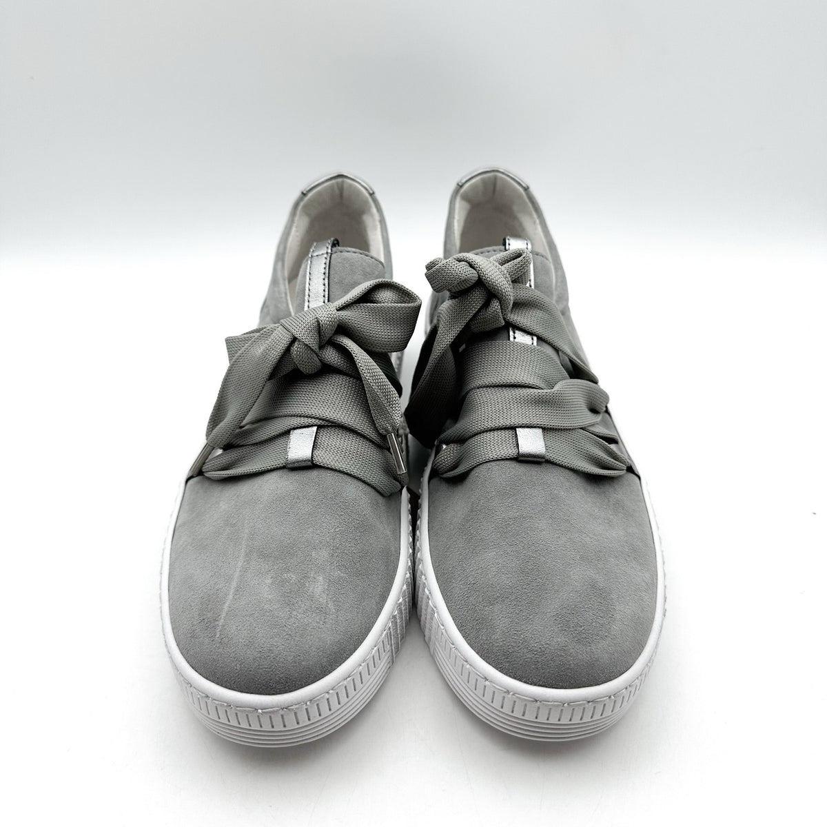 Gabor Womens 73.333.10 Casual Sneakers UK 5.5 US 8 Grey Stone Suede NWOB