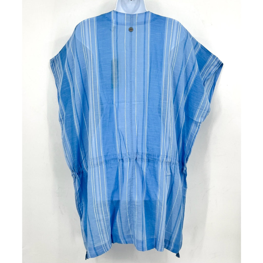 PRANA Women's Marina Bay Tunic Cover Up XL Blue Clear Sky Cotton Dress NWT